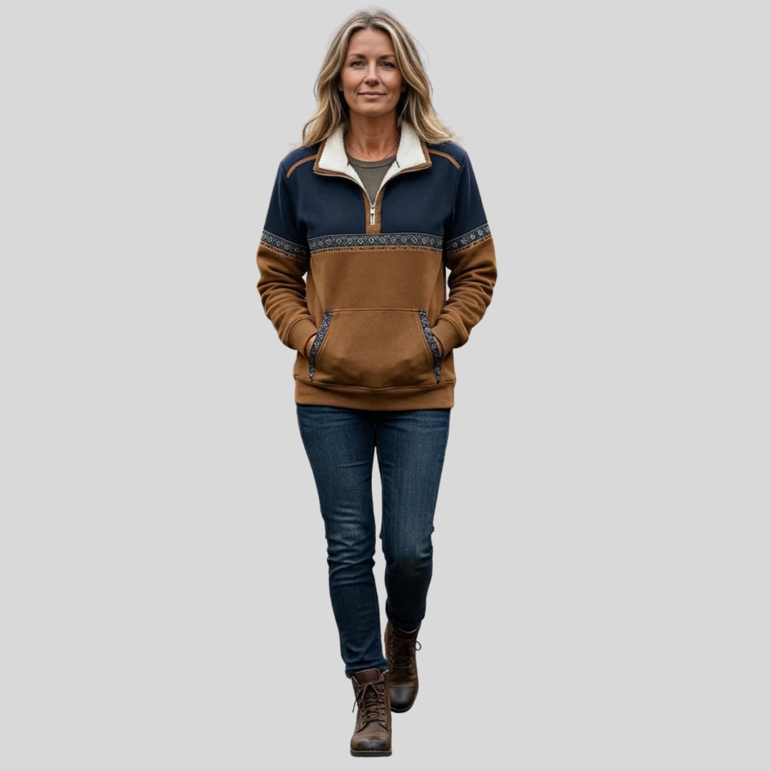 Coraia - Plush Half-Zip Pullover