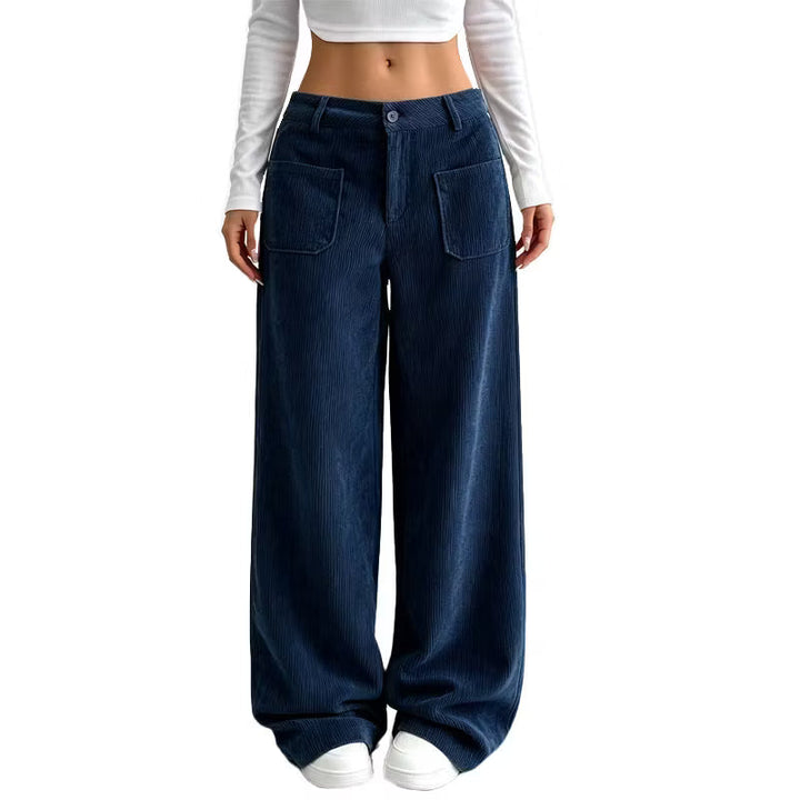 Eithne - Soft-Touch Wide-Leg Trousers