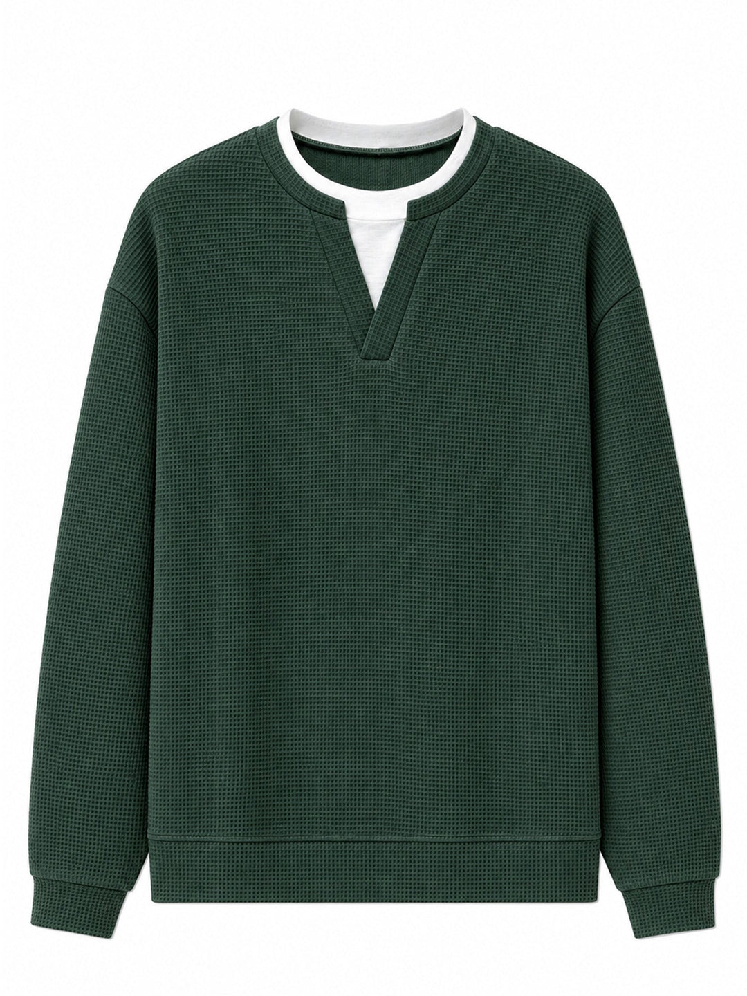 Oswald - Textured Waffle Long Sleeve Tee