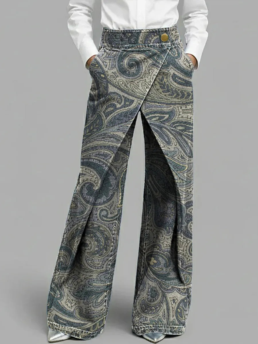 Dottie - Multicolour Floral Wide-Leg Jeans