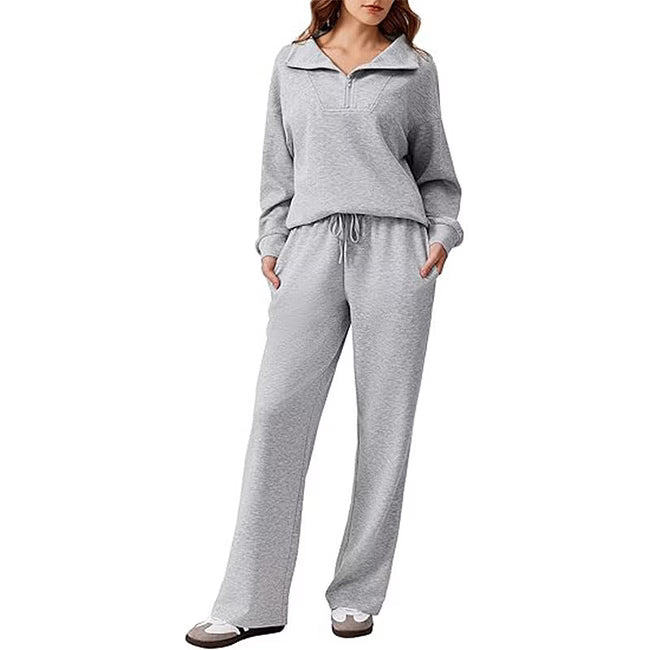 Maud - Relaxed Half Zip Two Piece Set