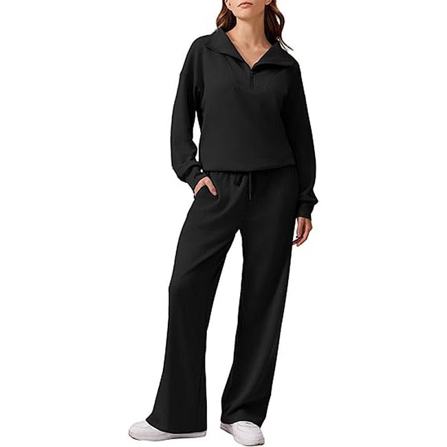 Maud - Relaxed Half Zip Two Piece Set