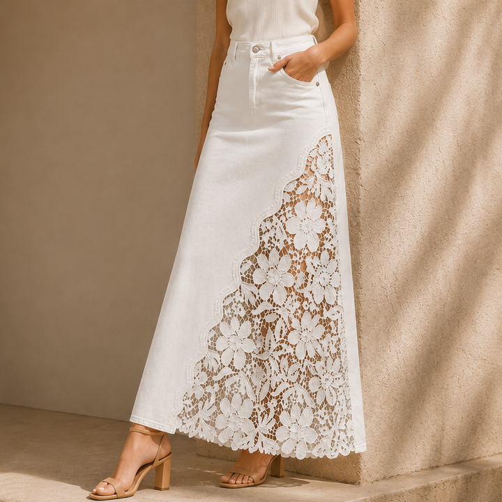 Faelyn - Elegant High-Waisted Maxi Skirt