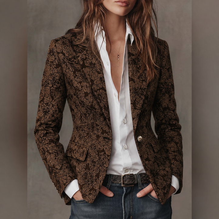Rhoswen - Tailored Jacquard Blazer