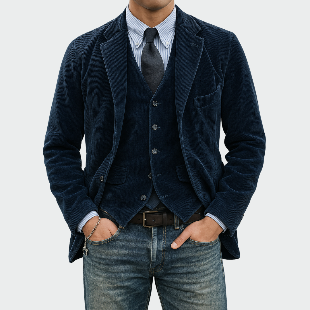 Dovian - Tailored Blazer & Waistcoat Set