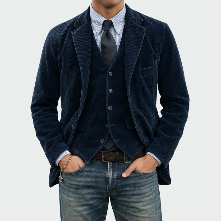 Dovian - Tailored Blazer & Waistcoat Set