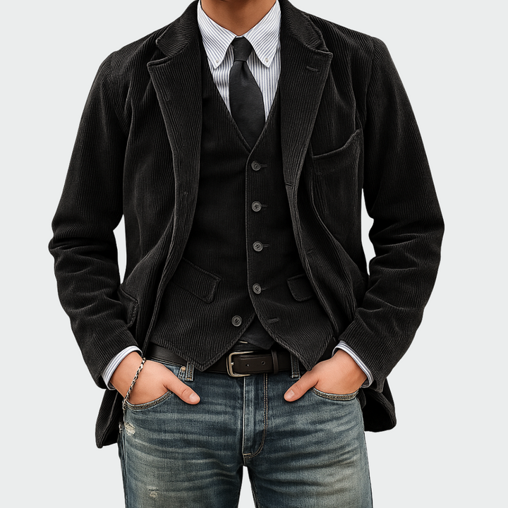 Dovian - Tailored Blazer & Waistcoat Set