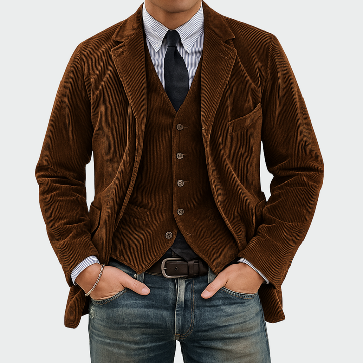 Dovian - Tailored Blazer & Waistcoat Set