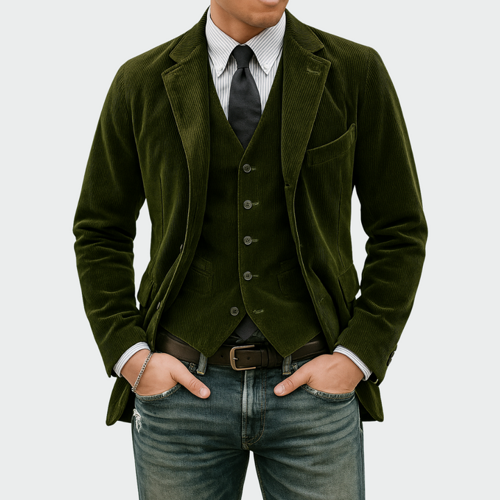 Dovian - Tailored Blazer & Waistcoat Set