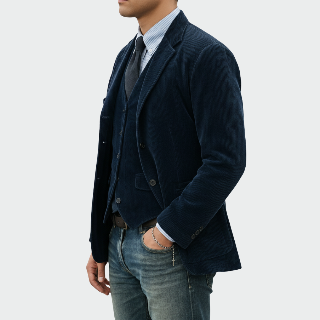 Dovian - Tailored Blazer & Waistcoat Set