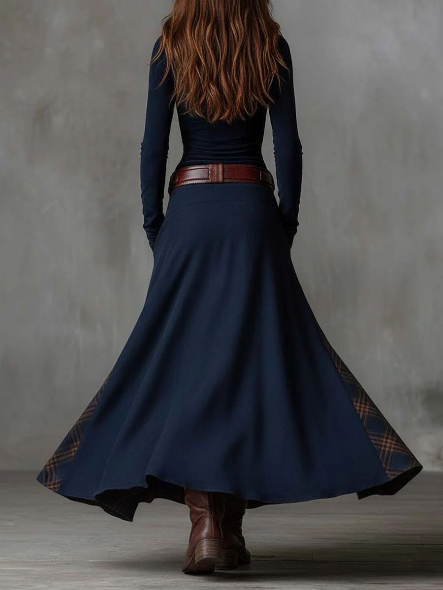 Feline - Soft-Touch Patchwork Dress