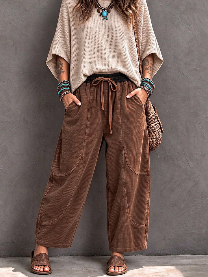 Branka - Textured Harem Trousers