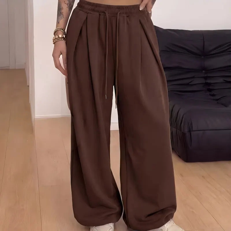 Annis - Relaxed Drawstring Wide Leg Trousers