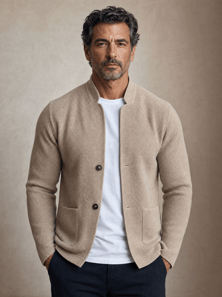 Corben - Textured Men's Knit Blazer