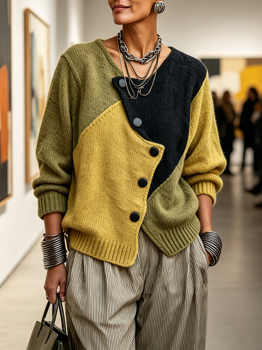 Olina - Structured Asymmetric Cardigan